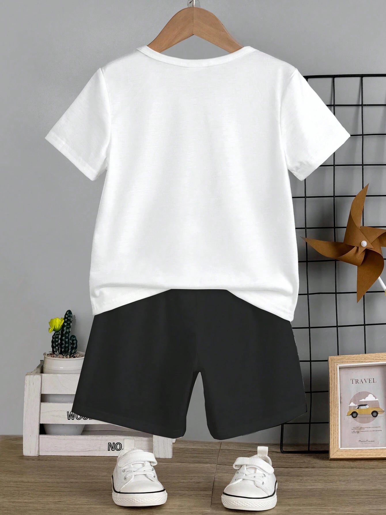 GlamTiny Kids Gamepad Graphic Tee and Shorts Set Boys