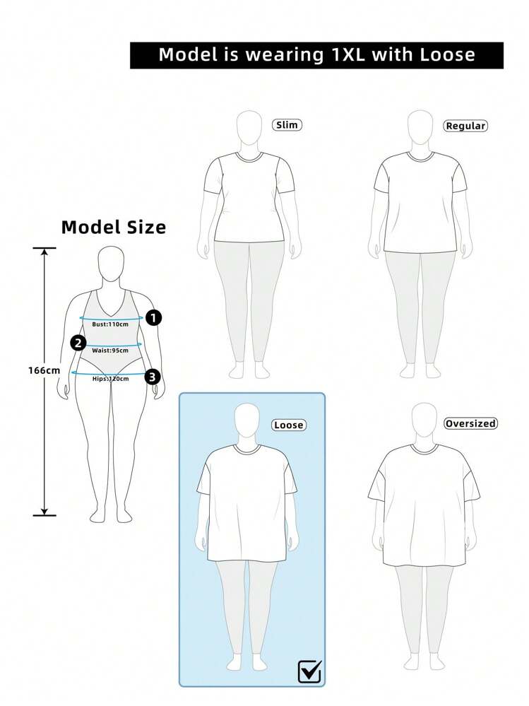 SHEIN EZwear Plus Size Dog Patch Lace-Up Graphic T-Shirt