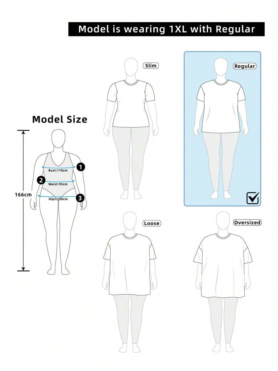 Comfortcana Women's Plus Size Minimalist Short Sleeve T-Shirt