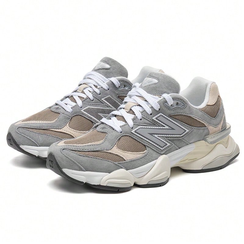 New Balance 9060 Retro Running Shoes Chunky Sneakers Grey