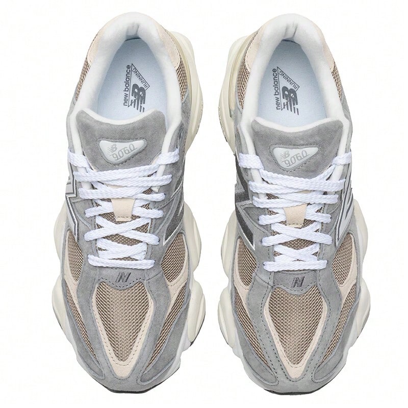 New Balance 9060 Retro Running Shoes Chunky Sneakers Grey