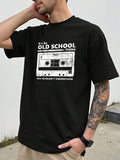 Manfinity Homme Plus Size Graphic Print Crew Neck T-Shirt