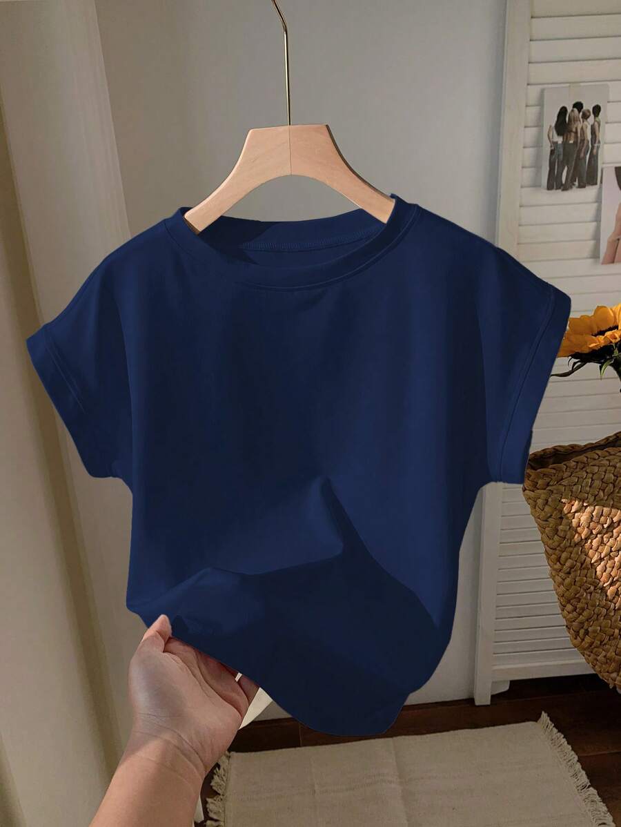 Comfortcana Women's Plus Size Minimalist Short Sleeve T-Shirt