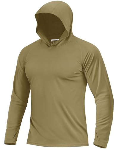 Boladeci Men's UPF 50+ Sun Protection Long Sleeve Hoodie Shirt