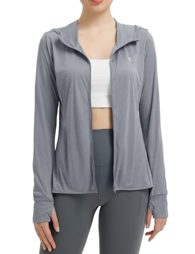 BALEAF Women's Lightweight Sun Protection Hoodie Long Sleeve Cover Up