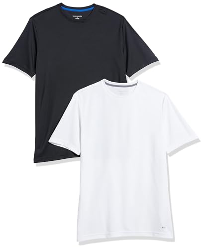 Amazon Essentials Men's Moisture Wicking Active Performance Gym T-Shirts 2-Pack