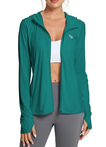BALEAF Women's Lightweight Sun Protection Hoodie Long Sleeve Cover Up