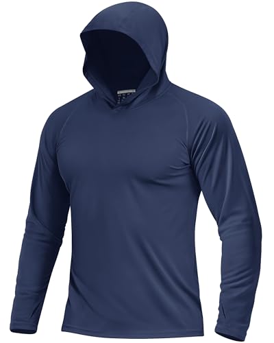 Boladeci Men's UPF 50+ Sun Protection Long Sleeve Hoodie Shirt