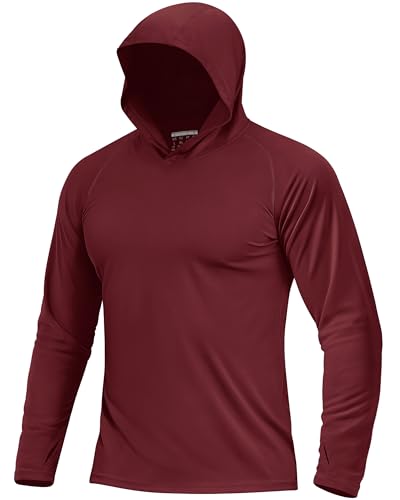 Boladeci Men's UPF 50+ Sun Protection Long Sleeve Hoodie Shirt