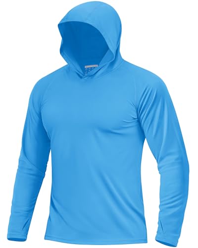 Boladeci Men's UPF 50+ Sun Protection Long Sleeve Hoodie Shirt