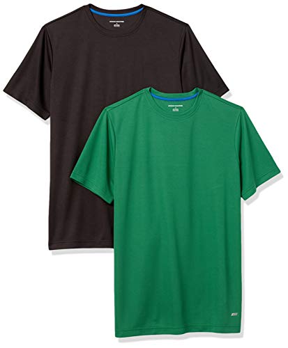 Amazon Essentials Men's Moisture Wicking Active Performance Gym T-Shirts 2-Pack