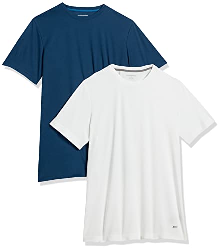 Amazon Essentials Men's Moisture Wicking Active Performance Gym T-Shirts 2-Pack