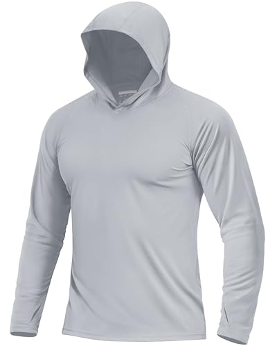 Boladeci Men's UPF 50+ Sun Protection Long Sleeve Hoodie Shirt