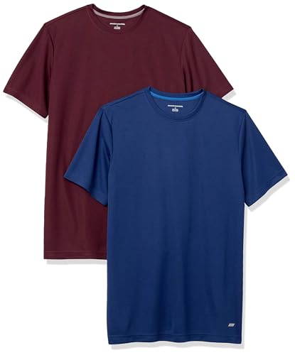 Amazon Essentials Men's Moisture Wicking Active Performance Gym T-Shirts 2-Pack
