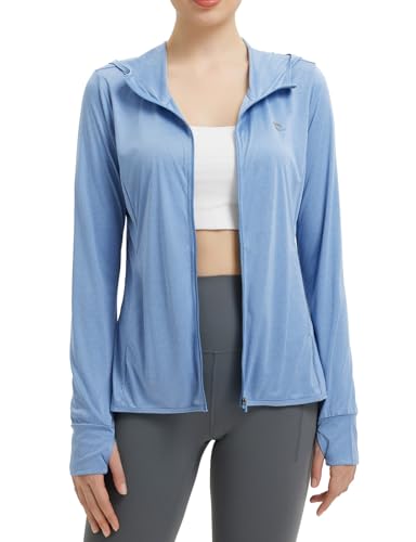 BALEAF Women's Lightweight Sun Protection Hoodie Long Sleeve Cover Up