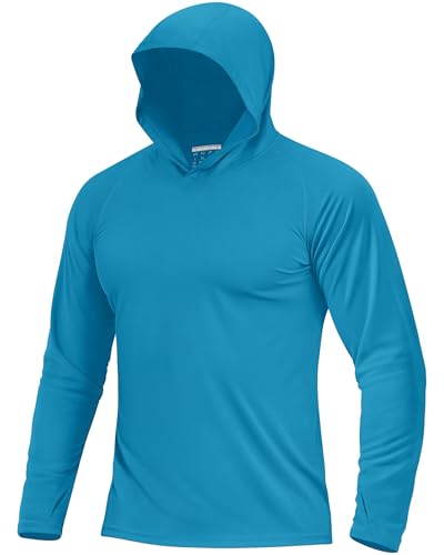 Boladeci Men's UPF 50+ Sun Protection Long Sleeve Hoodie Shirt