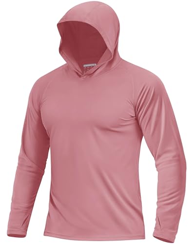 Boladeci Men's UPF 50+ Sun Protection Long Sleeve Hoodie Shirt