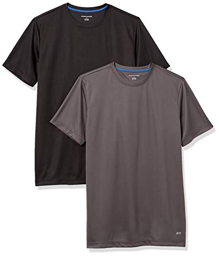 Amazon Essentials Men's Moisture Wicking Active Performance Gym T-Shirts 2-Pack