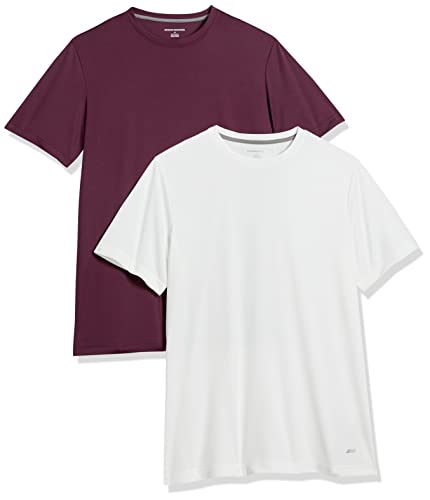 Amazon Essentials Men's Moisture Wicking Active Performance Gym T-Shirts 2-Pack