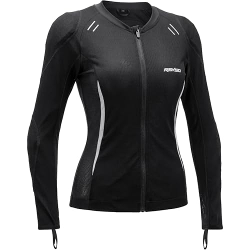 RSYSO Women's Mesh Motorcycle Jacket CE-Certified Protective Armor