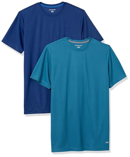 Amazon Essentials Men's Moisture Wicking Active Performance Gym T-Shirts 2-Pack