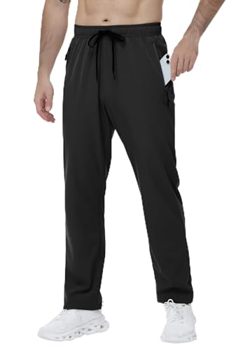 Nakvoc Men's Lightweight Hiking Pants Quick Dry Athletic Trousers