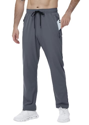 Nakvoc Men's Lightweight Hiking Pants Quick Dry Athletic Trousers