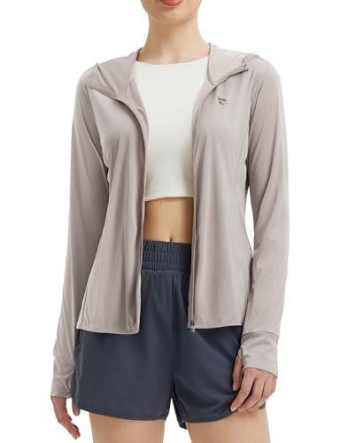 BALEAF Women's Lightweight Sun Protection Hoodie Long Sleeve Cover Up