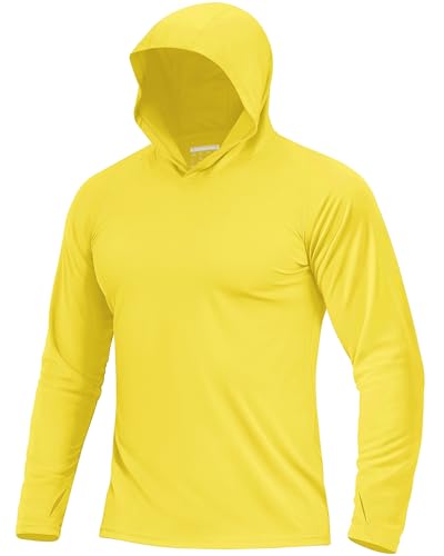 Boladeci Men's UPF 50+ Sun Protection Long Sleeve Hoodie Shirt