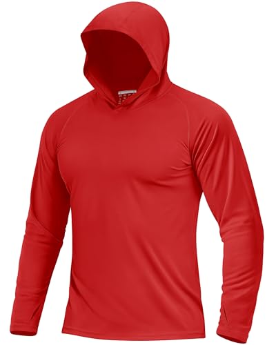 Boladeci Men's UPF 50+ Sun Protection Long Sleeve Hoodie Shirt