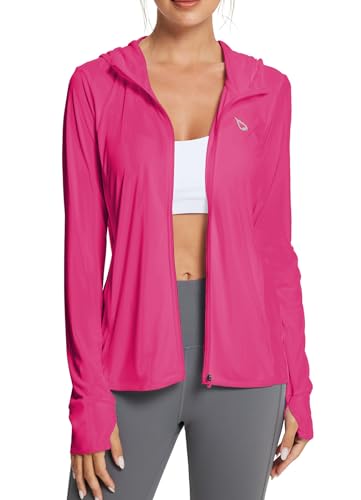 BALEAF Women's Lightweight Sun Protection Hoodie Long Sleeve Cover Up