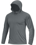 Boladeci Men's UPF 50+ Sun Protection Long Sleeve Hoodie Shirt
