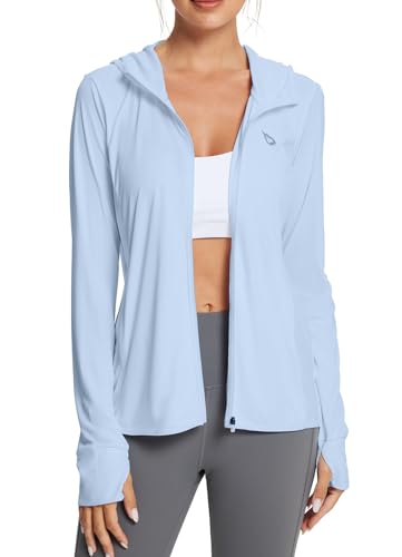 BALEAF Women's Lightweight Sun Protection Hoodie Long Sleeve Cover Up