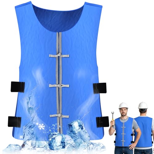 YTCYKJ Adjustable Evaporative Cooling Vest Unisex Hot Weather Gear
