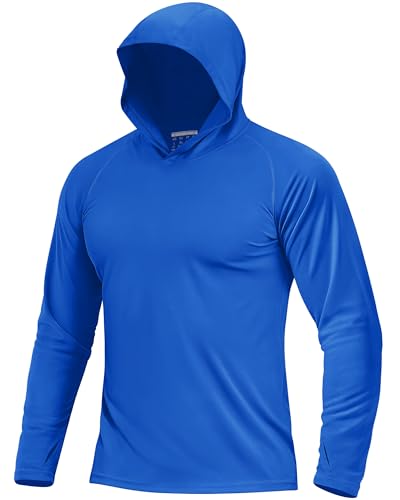 Boladeci Men's UPF 50+ Sun Protection Long Sleeve Hoodie Shirt