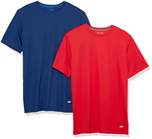 Amazon Essentials Men's Moisture Wicking Active Performance Gym T-Shirts 2-Pack
