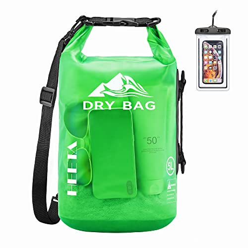HEETA Waterproof Roll Top Dry Bag 5L-40L for Outdoor Sports