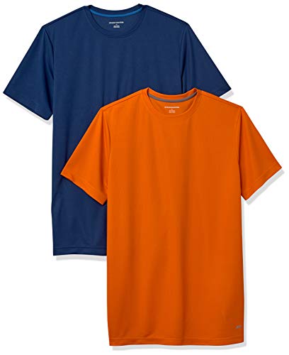 Amazon Essentials Men's Moisture Wicking Active Performance Gym T-Shirts 2-Pack