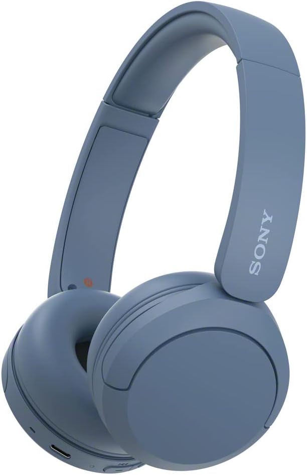 Sony WH-CH520 Wireless On-Ear Headphones with Microphone Blue