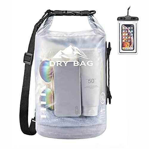 HEETA Waterproof Roll Top Dry Bag 5L-40L for Outdoor Sports