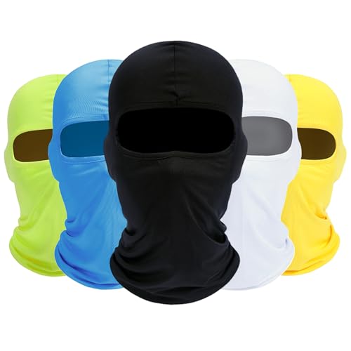 ROXUN 5 Pack Balaclava Ski Mask Neck Gaiter Breathable Unisex