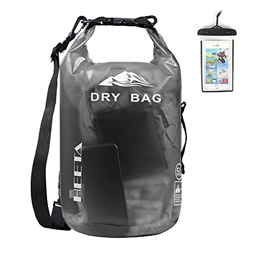 HEETA Waterproof Roll Top Dry Bag 5L-40L for Outdoor Sports