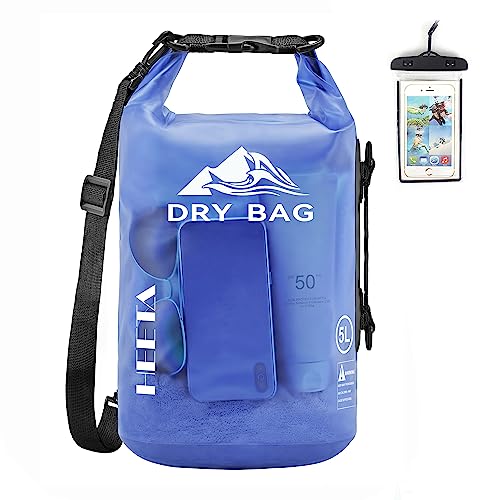 HEETA Waterproof Roll Top Dry Bag 5L-40L for Outdoor Sports