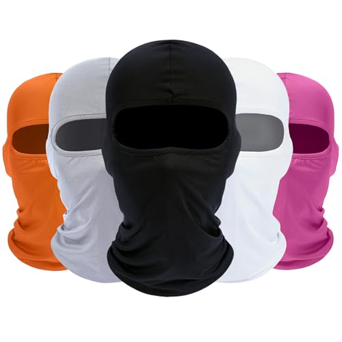 ROXUN 5 Pack Balaclava Ski Mask Neck Gaiter Breathable Unisex