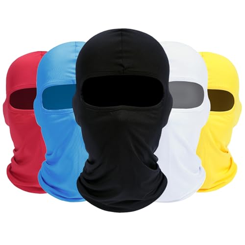 ROXUN 5 Pack Balaclava Ski Mask Neck Gaiter Breathable Unisex