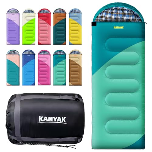 Kanyak 3-4 Season Semi-Rectangular Sleeping Bag for Camping