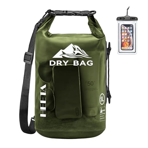 HEETA Waterproof Roll Top Dry Bag 5L-40L for Outdoor Sports