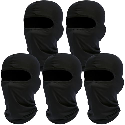 ROXUN 5 Pack Balaclava Ski Mask Neck Gaiter Breathable Unisex