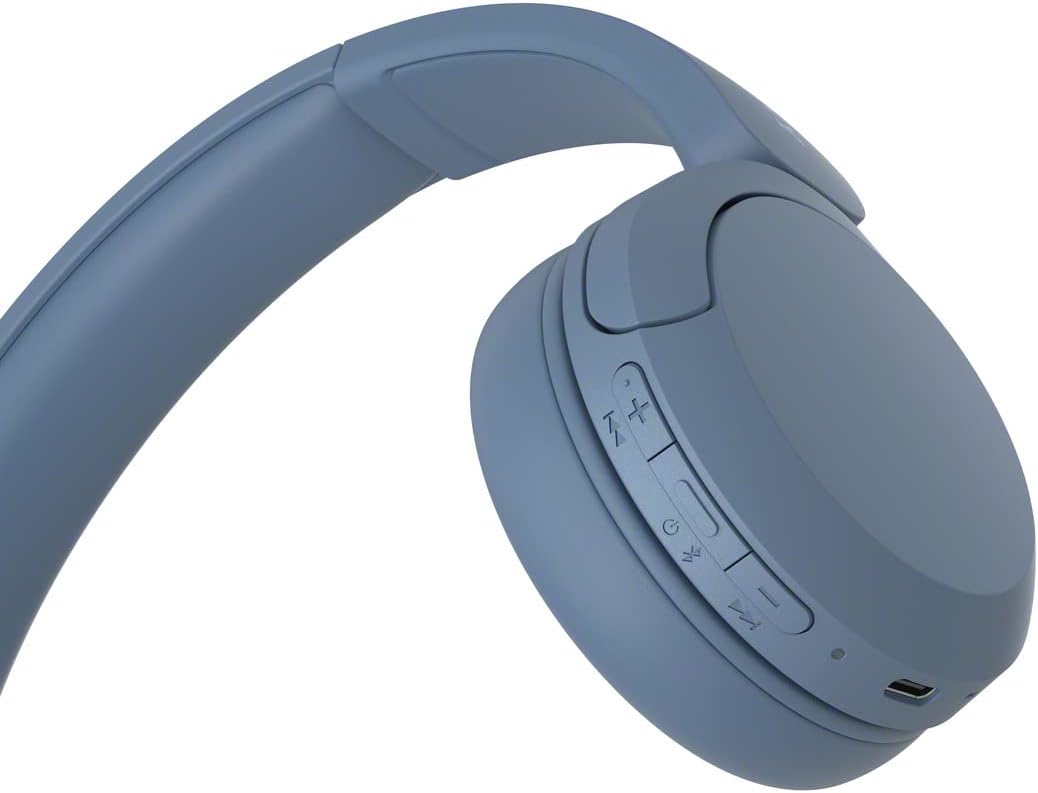 Sony WH-CH520 Wireless On-Ear Headphones with Microphone Blue