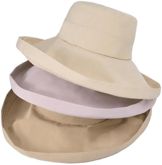 CaySep Women's Wide Brim Foldable Bucket Hat UV Protection Summer